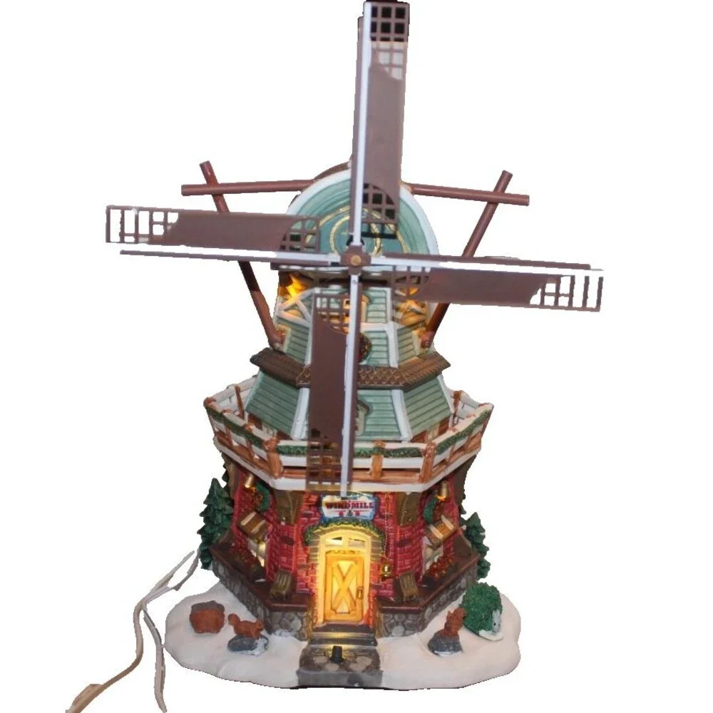 Lemax Stony Brook Windmill Tested Works Great In Original Box